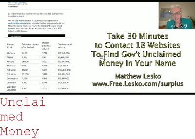 unclaimed Money Washington Dc